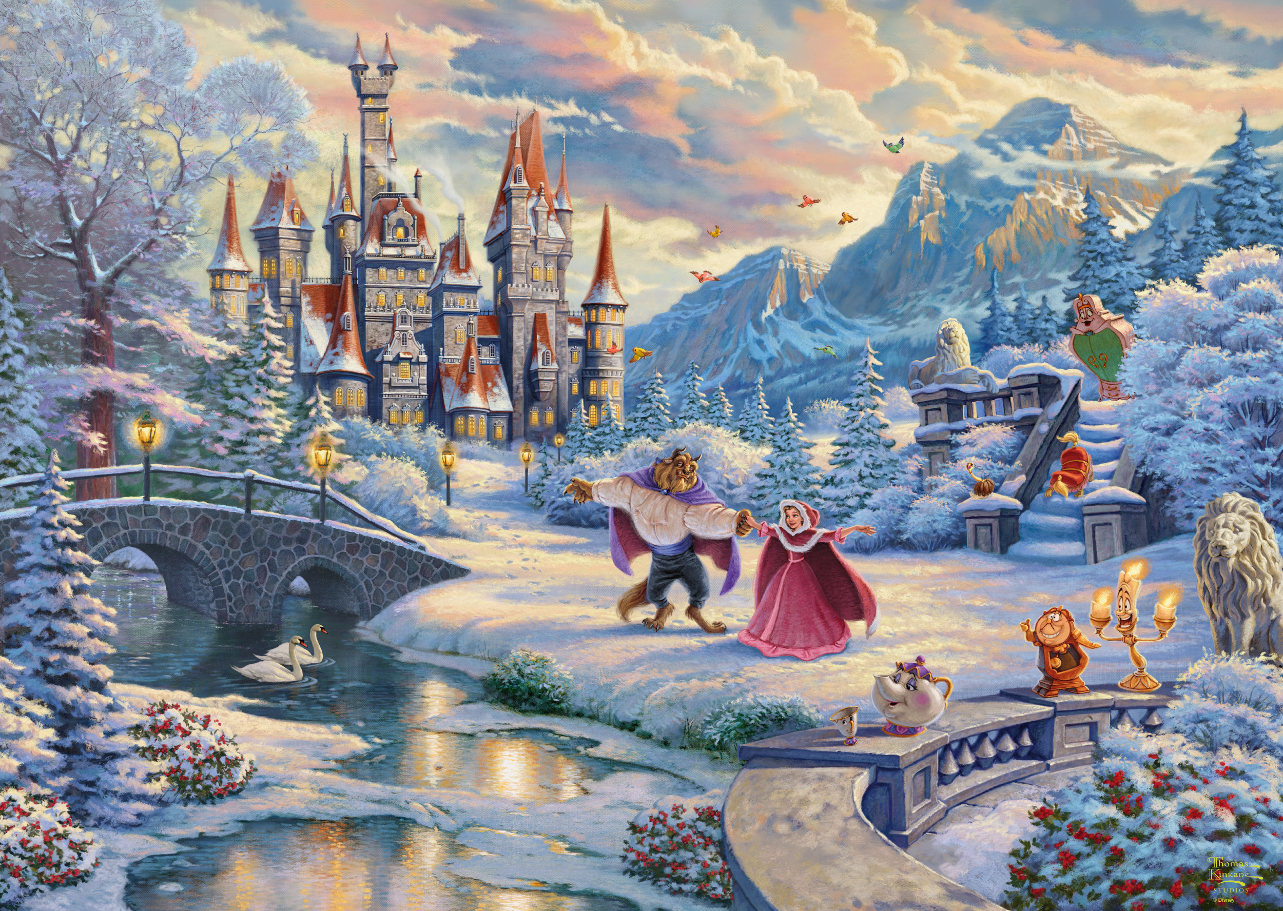 Schmidt - Skönheten och Odjuret - Disney -1000 bitar - Bild 2