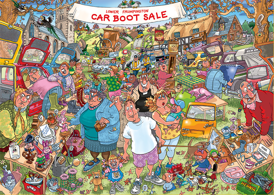 Wasgij - Original 35 - Car Boot Capers! - 1000 bitar - Bild 2
