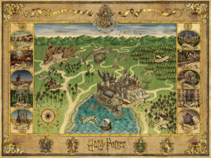 Ravensburger “Harry Potter – Hogwarts Map” – 1500 bitar