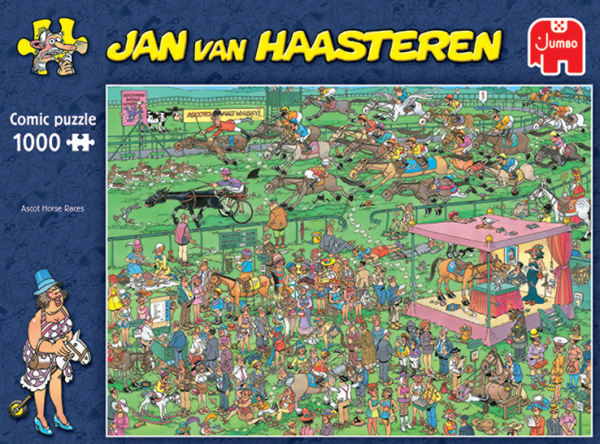 Jan Van Haasteren - Ascot Horse Races - 1000 Bitar