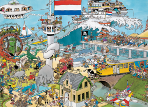 Jan Van Haasteren – By Land Air and Sea – 1000 Bitar
