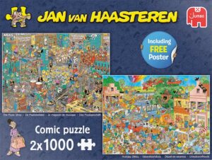 Jan Van Haasteren – The Music Shop & Holiday Jitters 2×1000 bitar