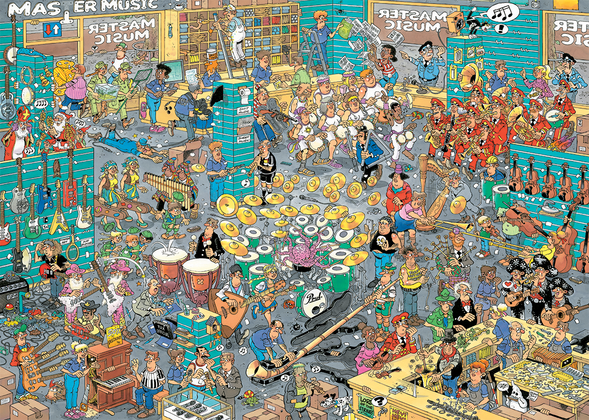 Jan Van Haasteren - The Music Shop - 5000 Bitar - Bild 2