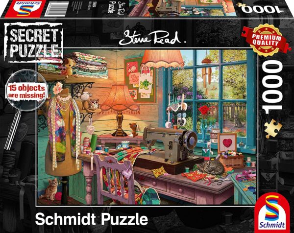 Schmidt - At The Sewing Room - Secret Puzzle - 1000 bitar