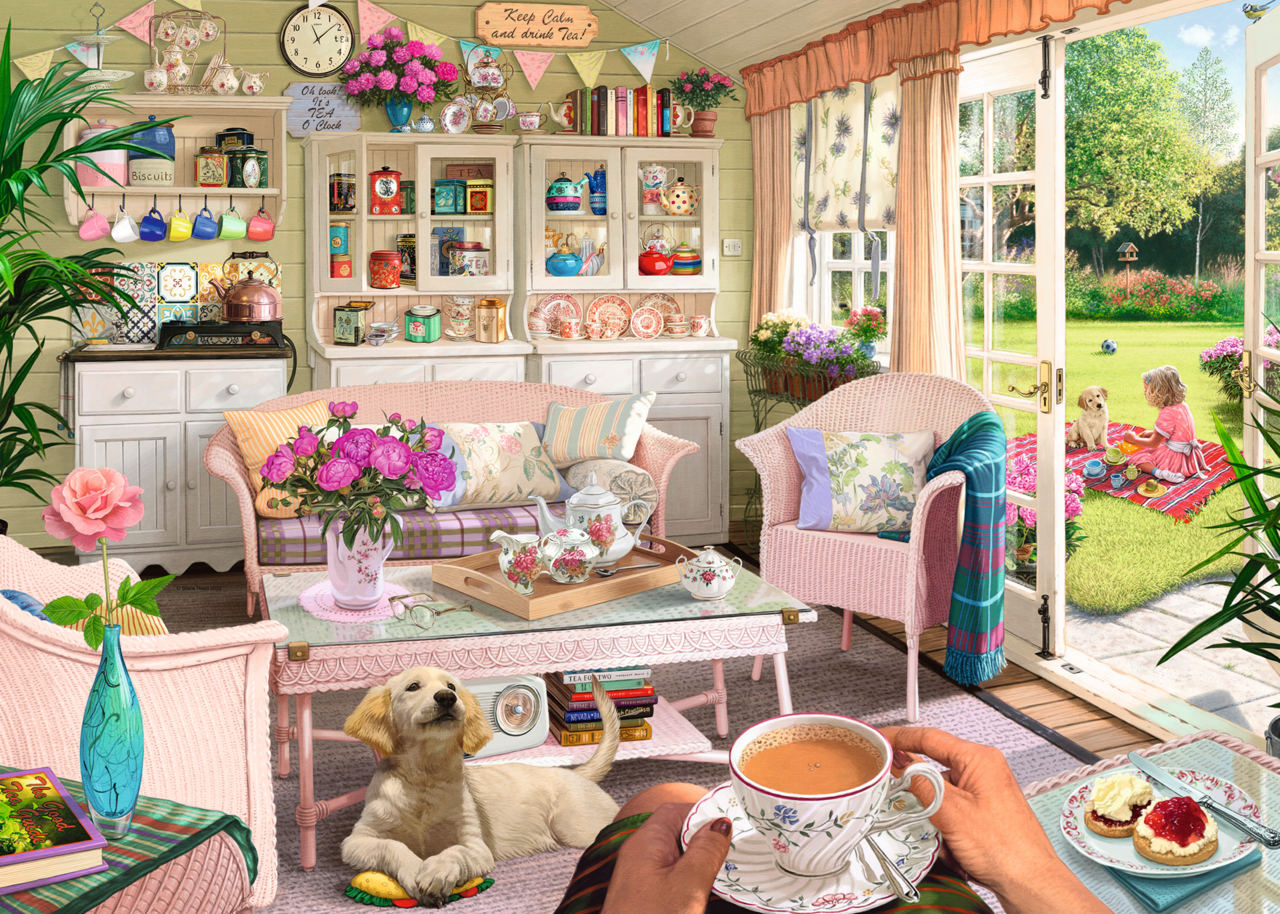 Ravensburger - The Tea Shed - 1000 bitar - Bild 2