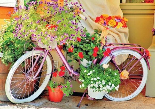 Magnolia - Bicycle with Flowers - 1000 bitar