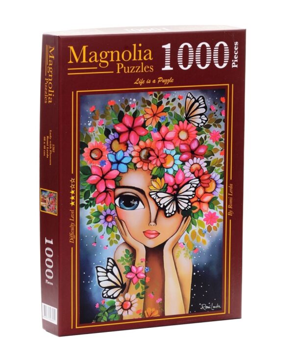 Magnolia - Romi Lerda - Lady With Flowers - 1000 bitar