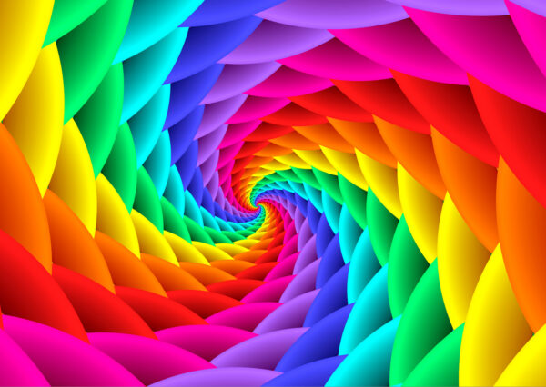 Enjoy - Gradient Rainbow Swirl - 1000 bitar
