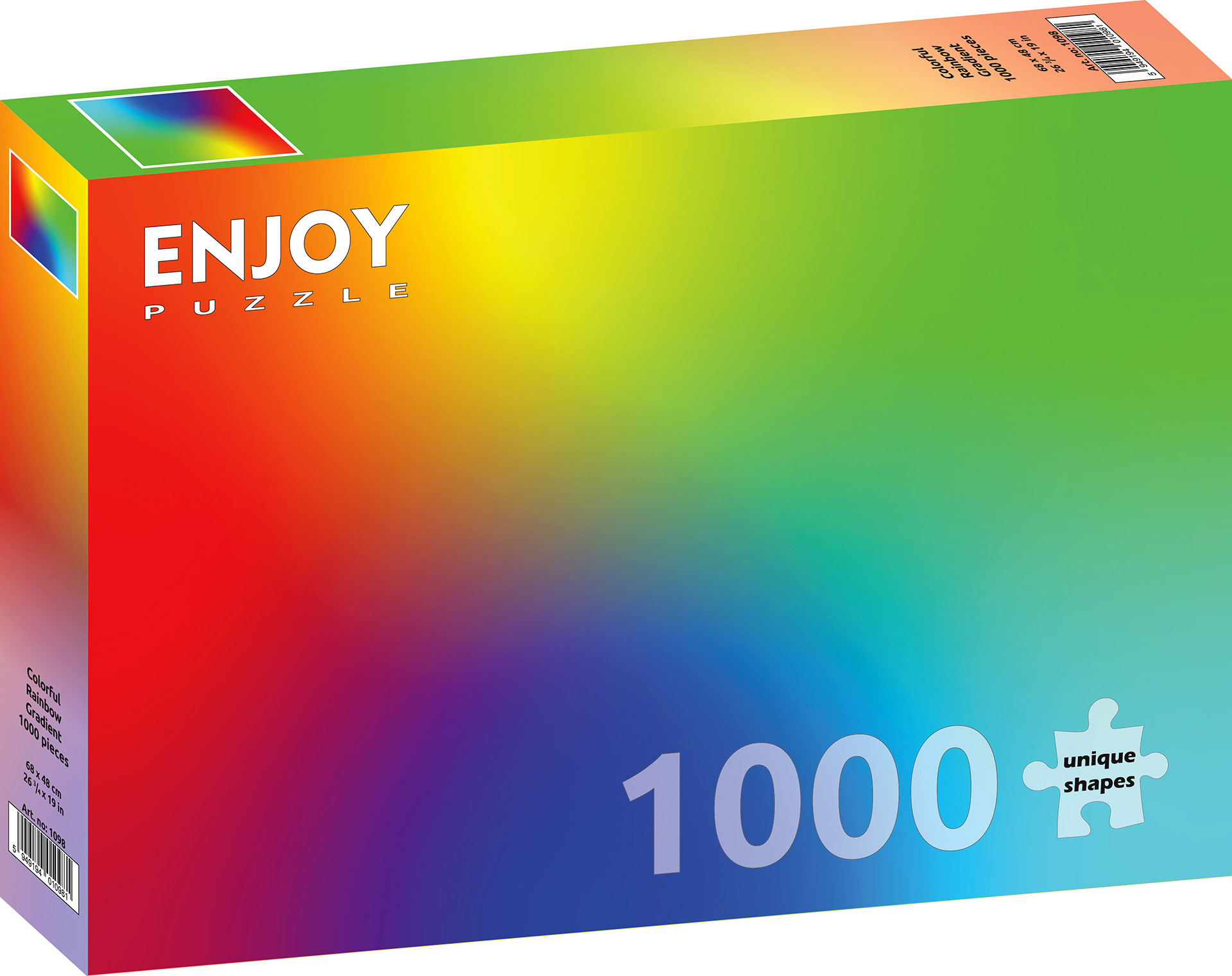 Enjoy - Colourful Rainbow Gradient - 1000 bitar
