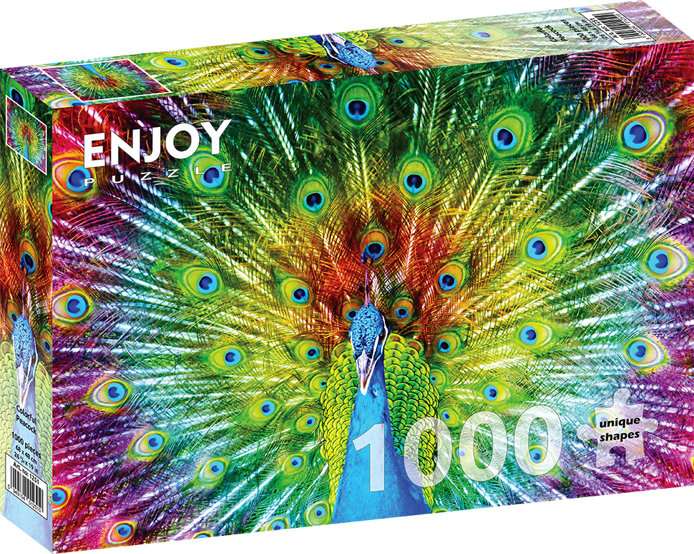 Enjoy - Colorful Peacock - 1000 bitar