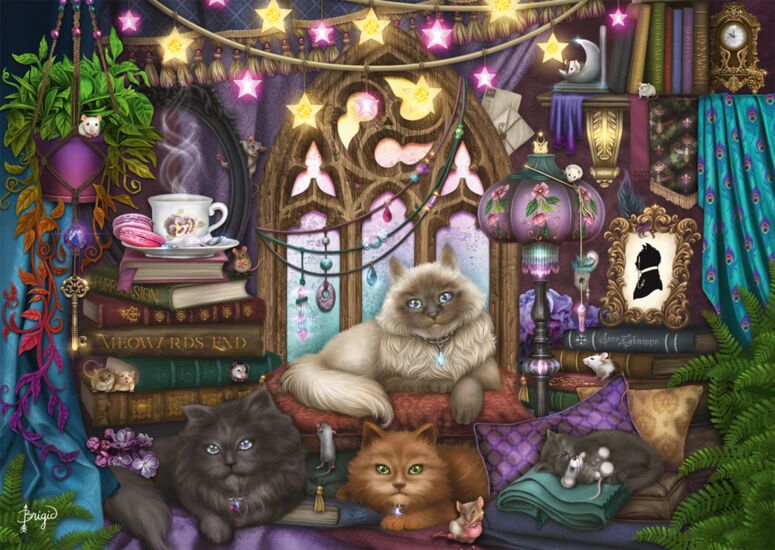 Schmidt - Afternoon Tea with Cats - 1000 bitar