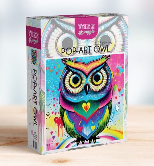 Yazz Puzzle - Pop-art Owl - 1000 bitar