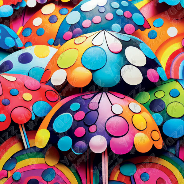 Yazz Puzzle - Colorful Umbrella - 1000 bitar