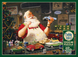 Cobble Hill – Santa Painting Cars – 1000 bitar