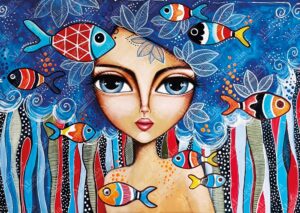 Magnolia – Romi Lerda – Lady With Fish – 1000 bitar