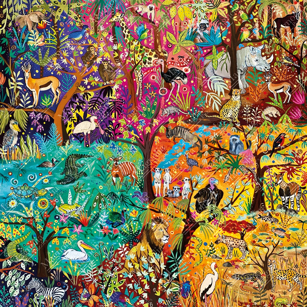 Magnolia Puzzle - Rainbow Safari - 1023 bitar