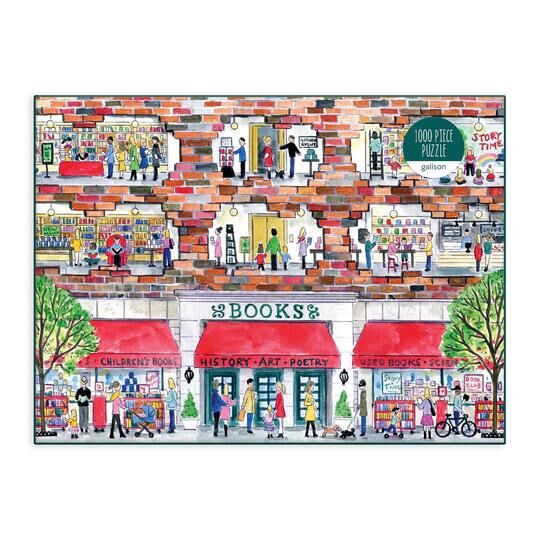 Galison Puzzle - A Day at the Bookstore - 1000 bitar