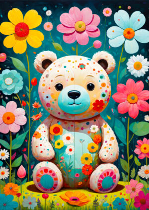 Enjoy – Flower Teddy Bear – 1000 bitar