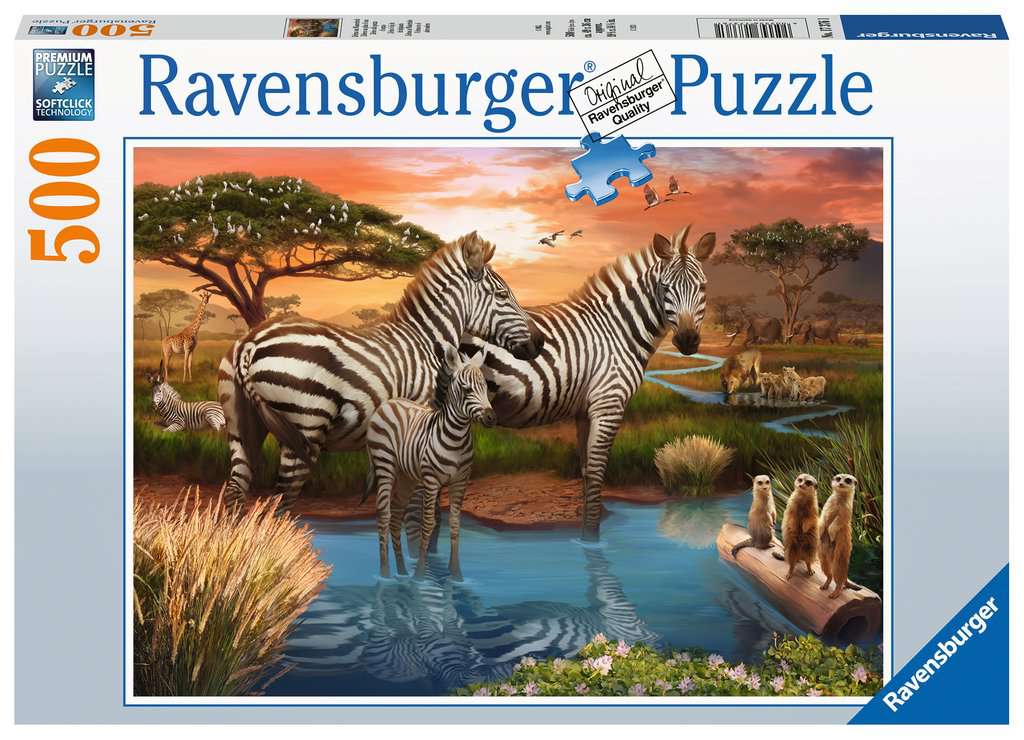 Ravensburger - Zebras In Sunset - 500 bitar