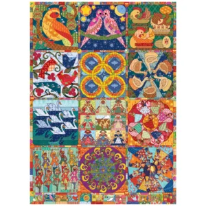 Cobble Hill – Twelve Days of Christmas Quilt – 1000 bitar