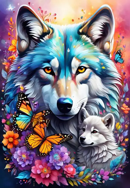 Alipson Puzzle - Wolves - Maternal Love Collection - 1000 bitar - Bild 2