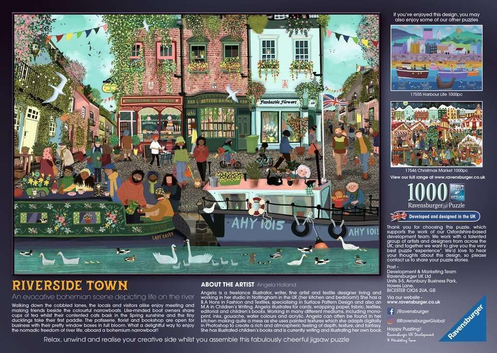 Ravensburger - Along the River - 1000 bitar - Bild 3