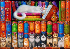 Bluebird – Cat Bookshelf – 1000 bitar