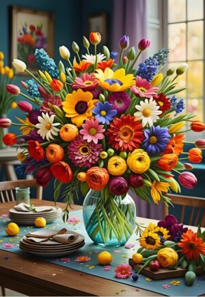 Bluebird – Colourful Bouquet – 1000 bitar