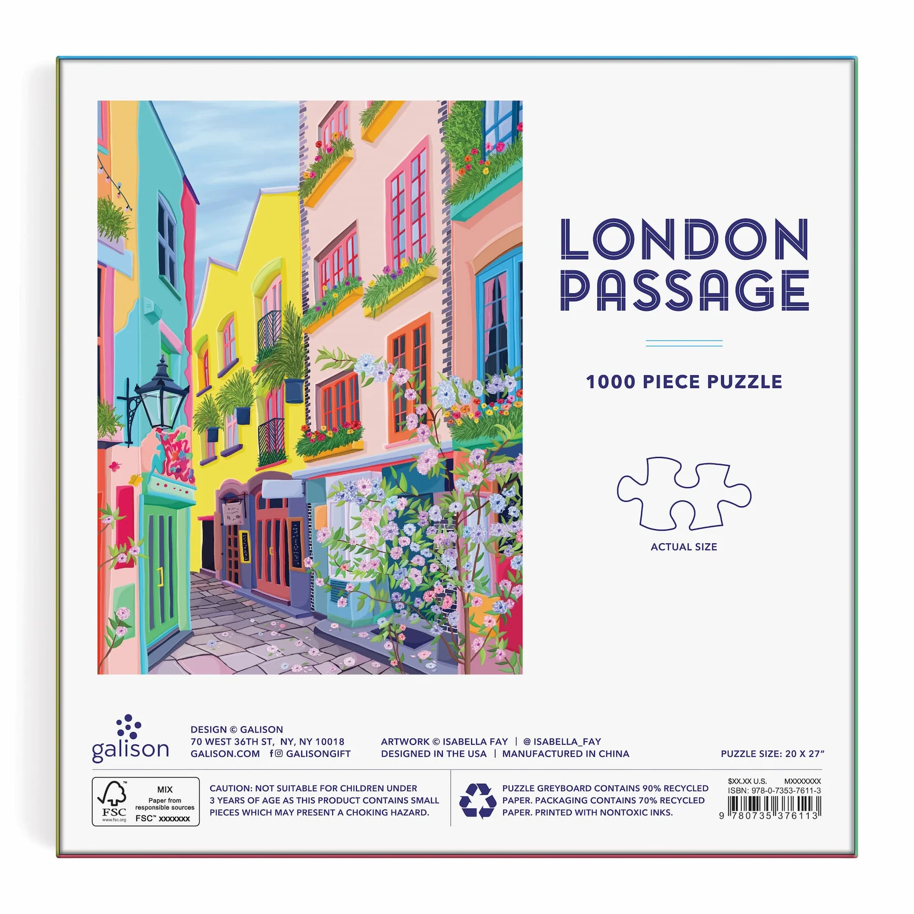 Galison Puzzle - London Passage - 1000 bitar