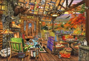 Bluebird – Adirondack Porch – 1000 bitar