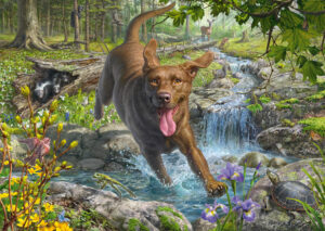 Schmidt – Retriever in Spring – 1000 bitar