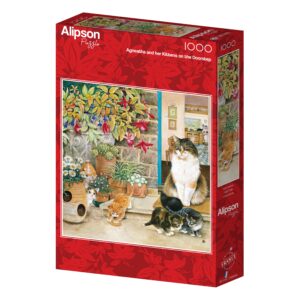 Alipson – Agneatha and her Kittens on the Doorstep – 1000 bitar
