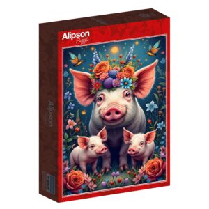 Alipson – Pig Family out for a Walk- 1000 bitar