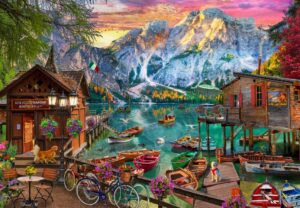 Bluebird – Lago Di Braies Italien – 1000 bitar