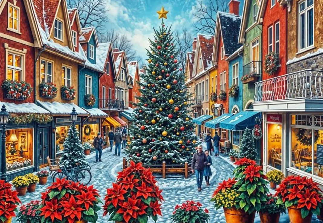 Bluebird - Christmas Town Square Shopping - 1000 bitar