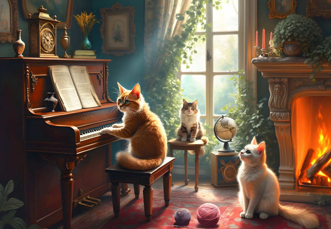 Bluebird - Feline Concerto - 1000 bitar