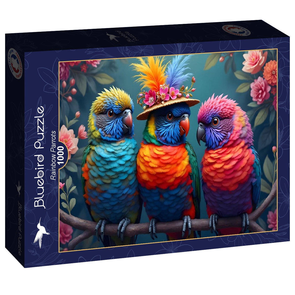 Bluebird - Rainbow Parrots - 1000 bitar