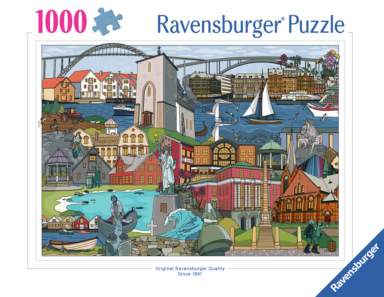 Ravensburger - Norway Karmoy Haugesund - 1000 bitar
