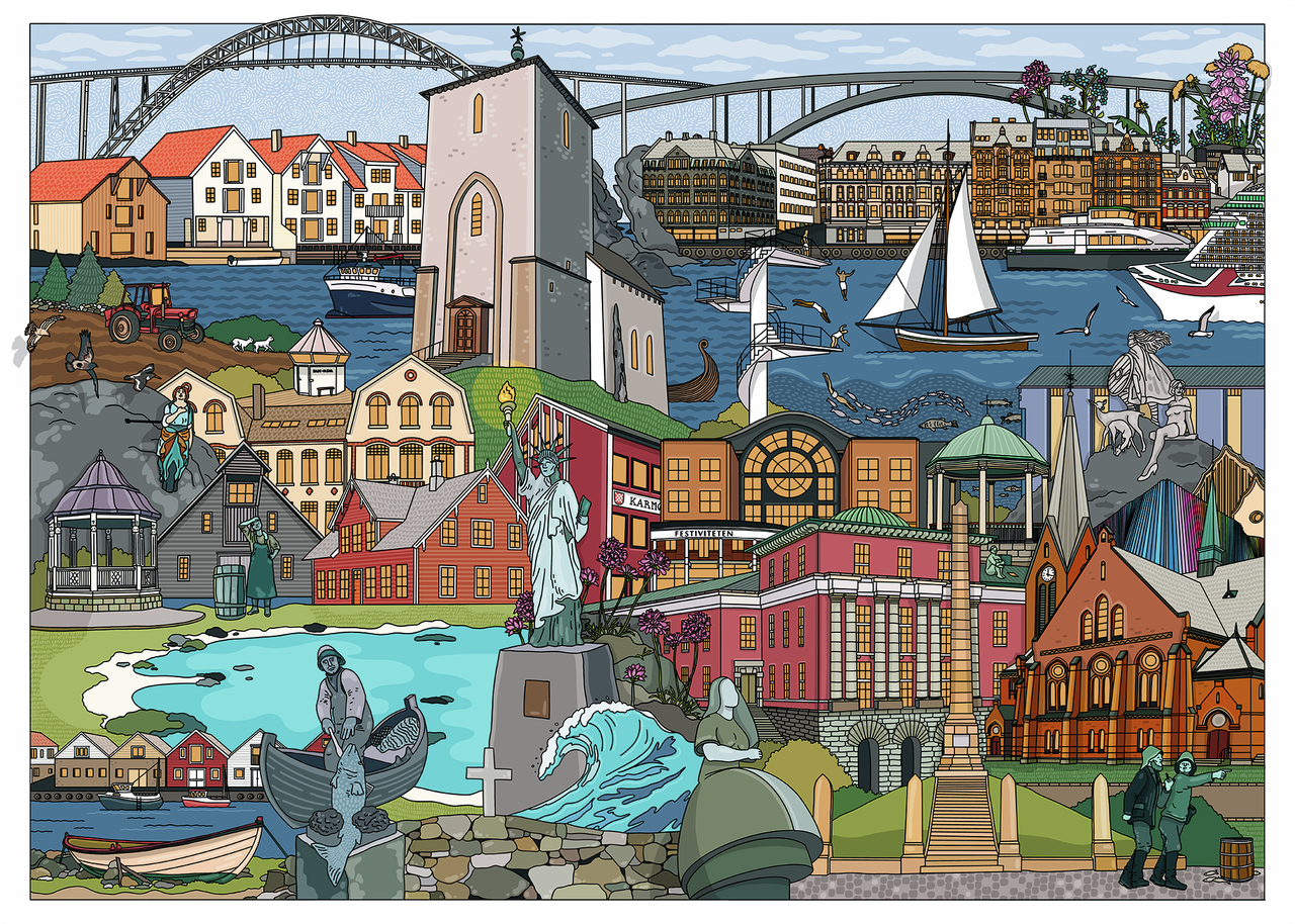 Ravensburger - Norway Karmoy Haugesund - 1000 bitar