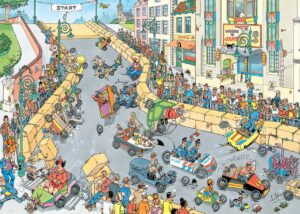 Jan Van Haasteren – The Soapbox Race – 1000 Bitar
