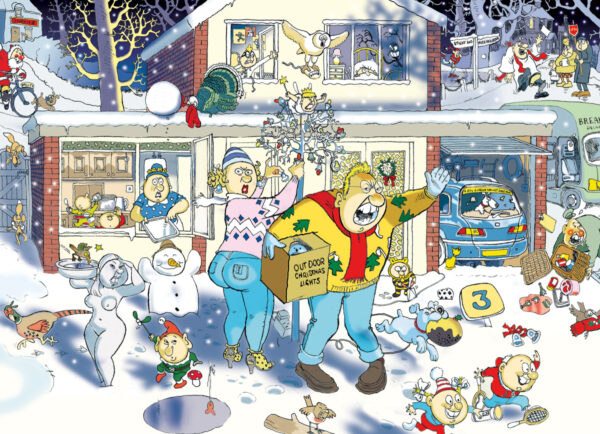 Wasgij - Christmas 9 - A Bright Christmas Night! - 1000 bitar