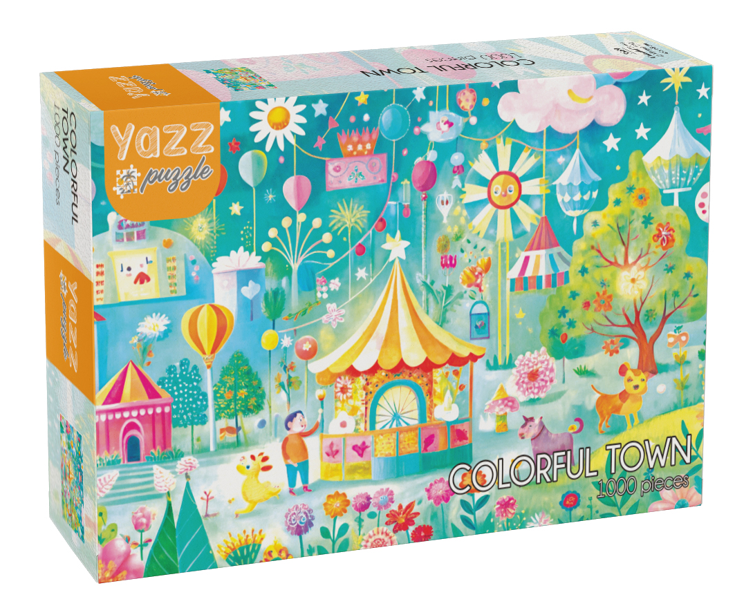 Yazz Puzzle - Colorful Town - 1000 bitar