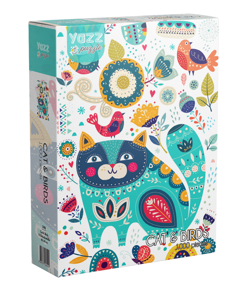 Yazz Puzzle - Cat & Birds - 1000 bitar