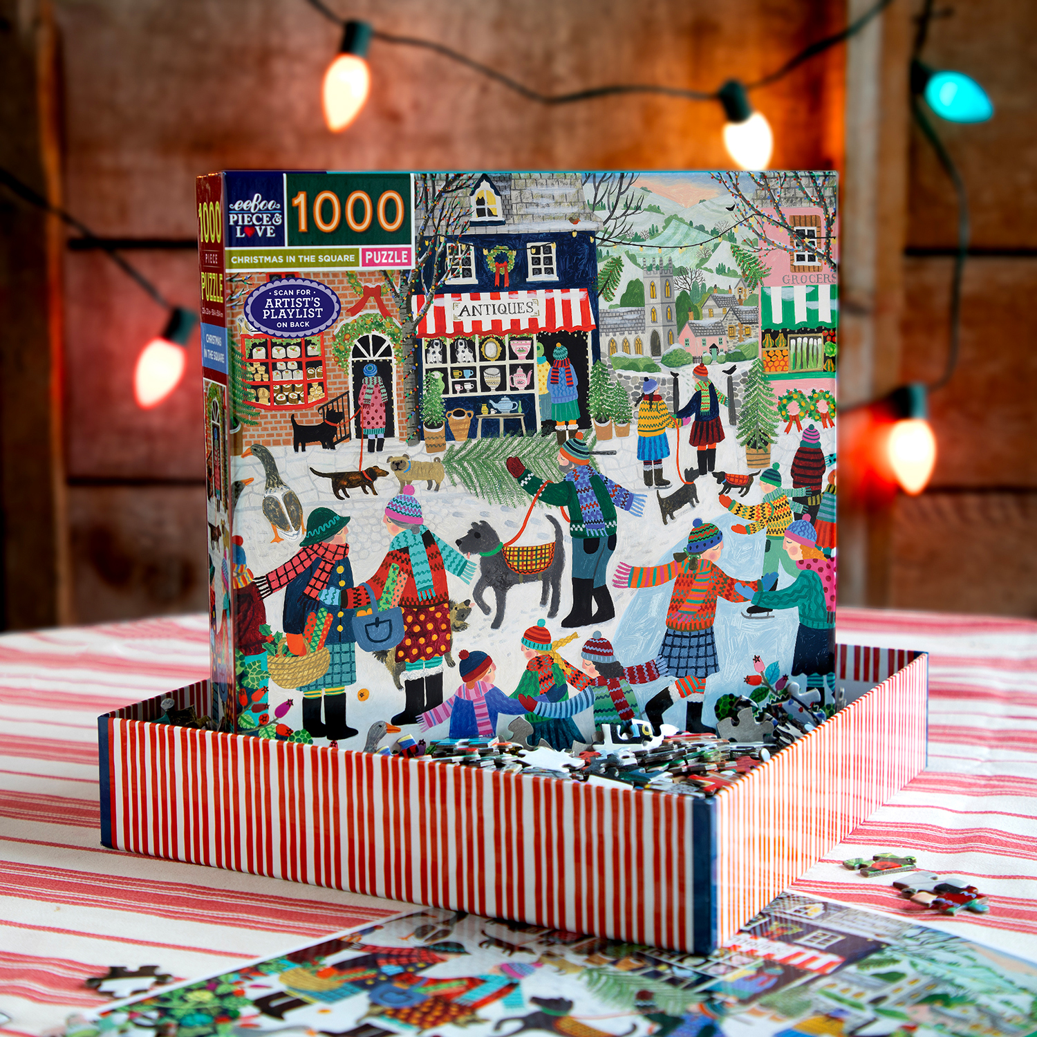 Eeboo - Christmas in the Square - 1000 bitar - Bild 3