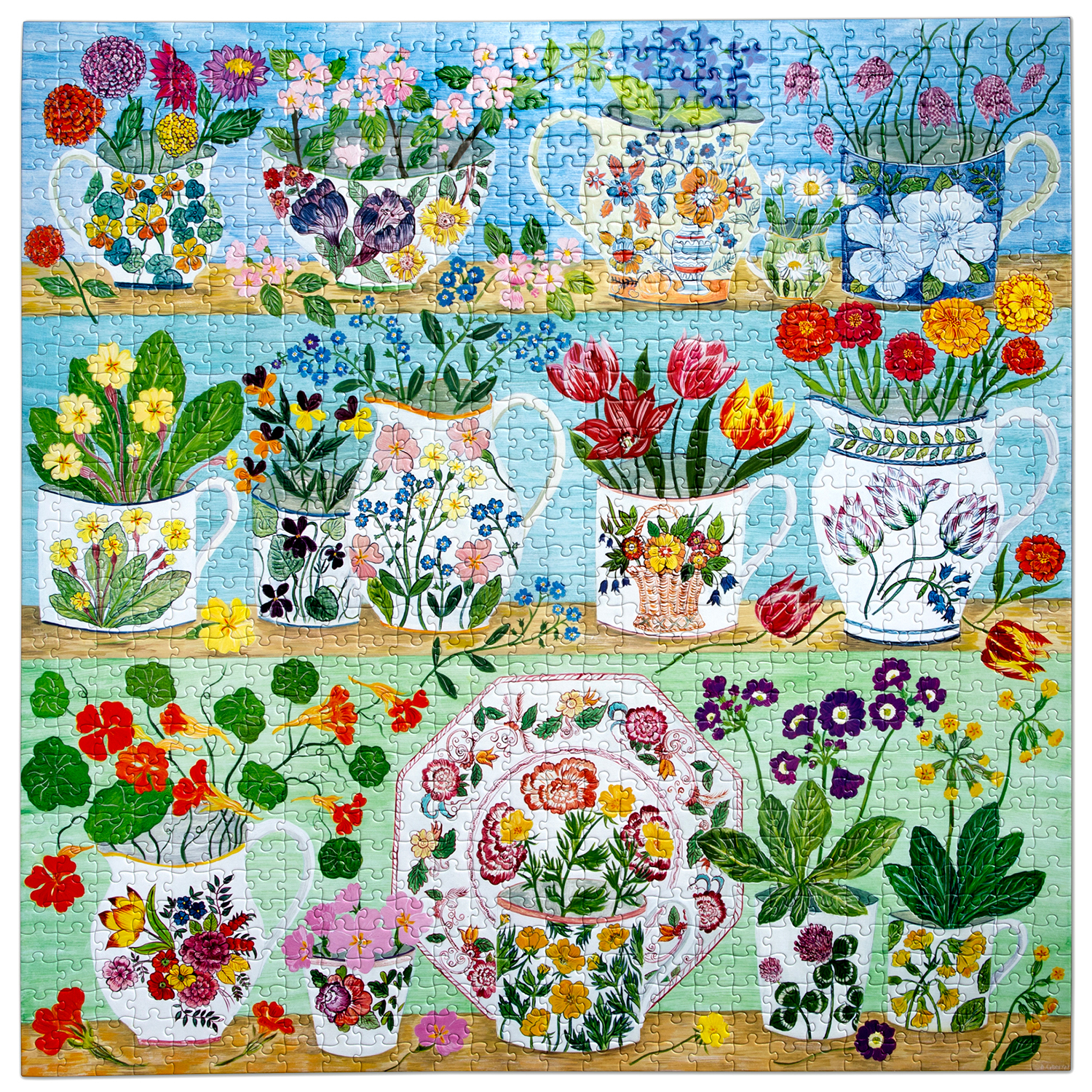 Eeboo - Floral Cupboard - 1000 bitar - Bild 3