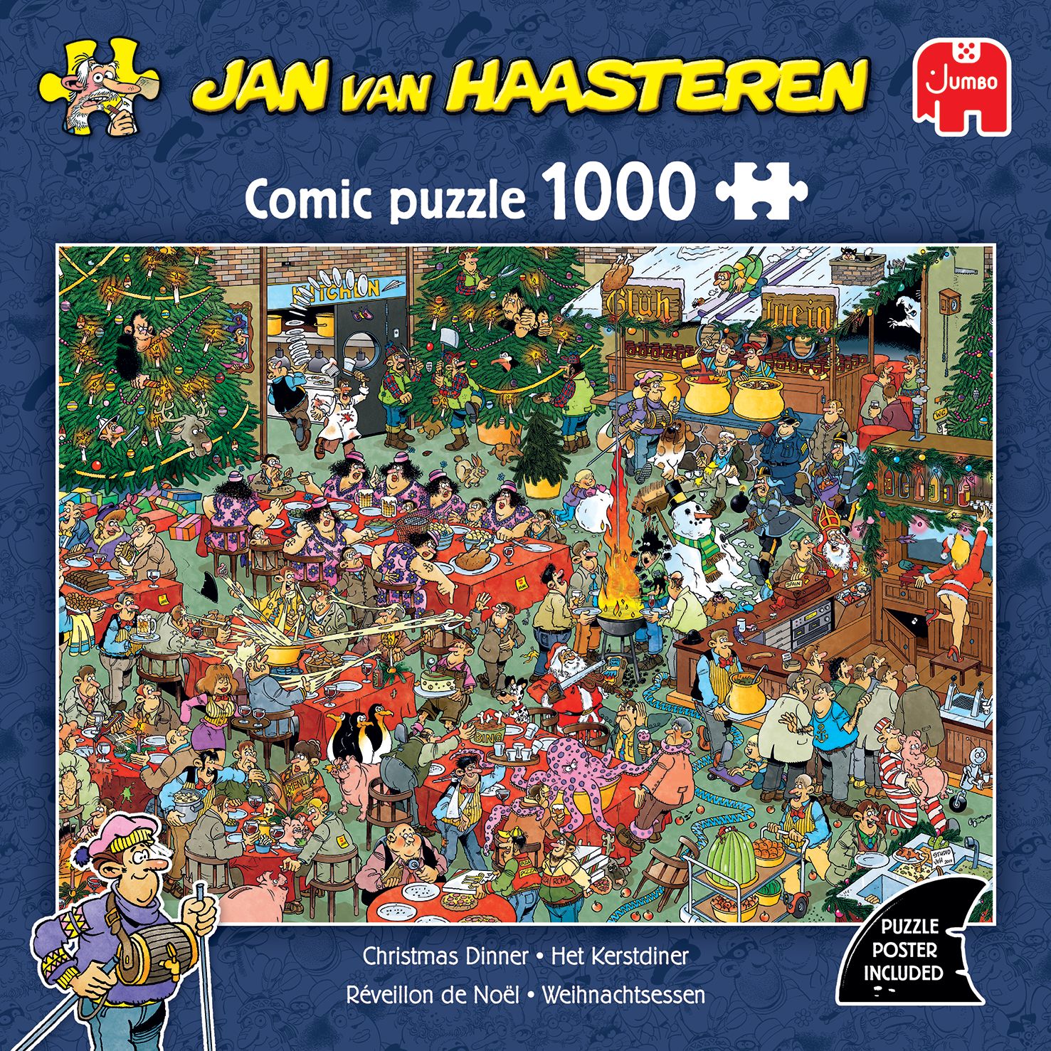 Jan Van Haasteren - Christmas Dinner - 1000 Bitar