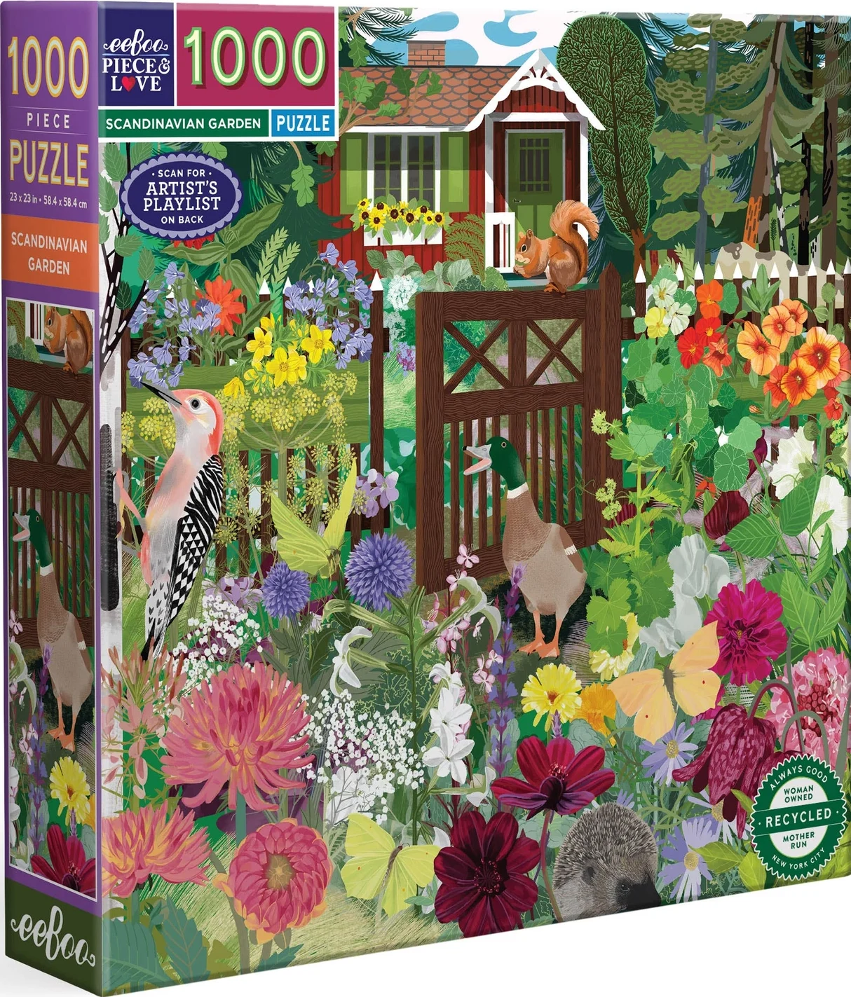 Eeboo - Scandinavian Garden - 1000 bitar