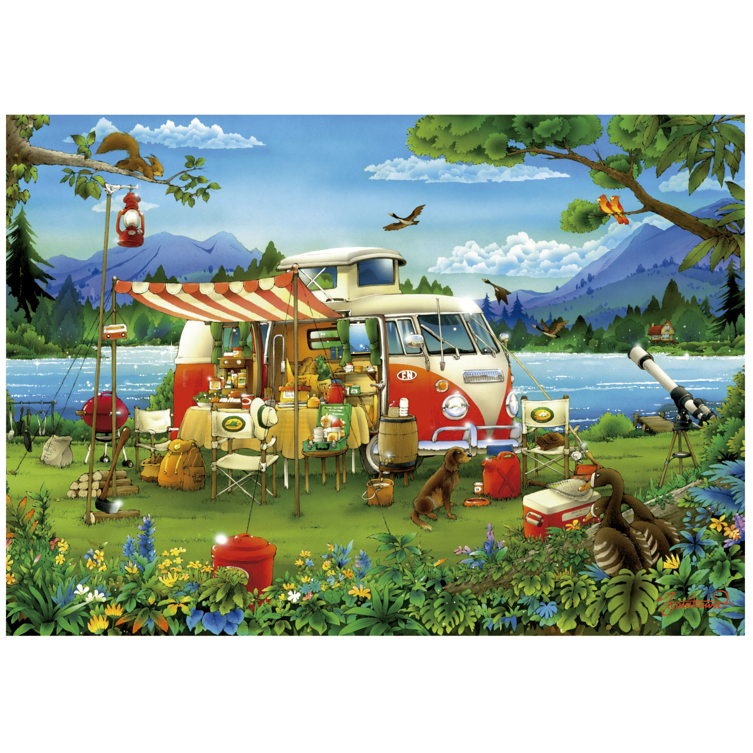 Educa - Camping Holiday - 1000 bitar