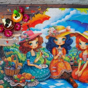 JaCaRou – Three Picnic Friends – 1000 bitar