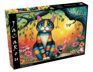JaCaRou – Colorful Striped Cat – 1000 bitar